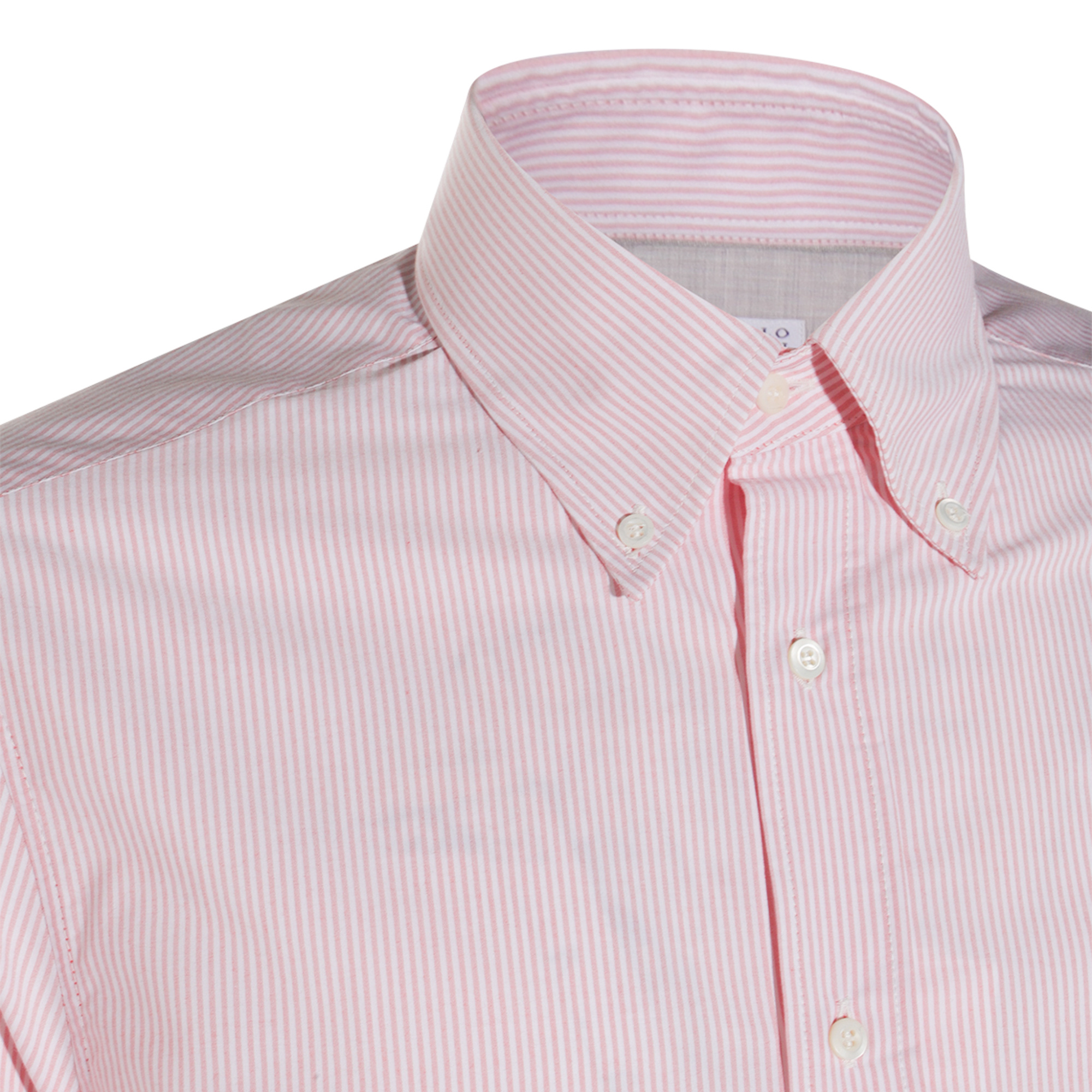 Brunello Cucinelli Shirt Striped Pattern Button-down Collar In Pink