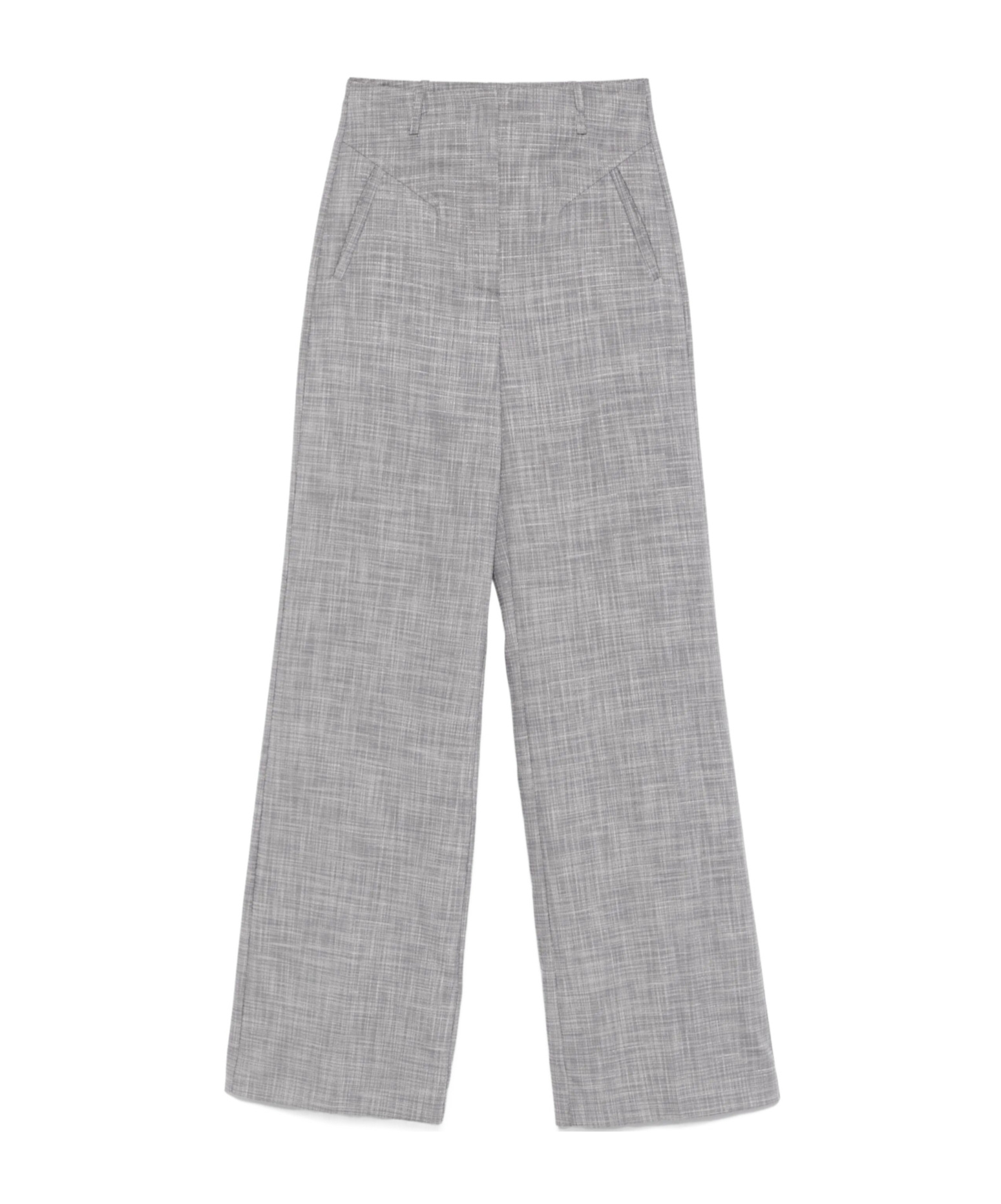 Patrizia Pepe Palazzo Trousers In Gray