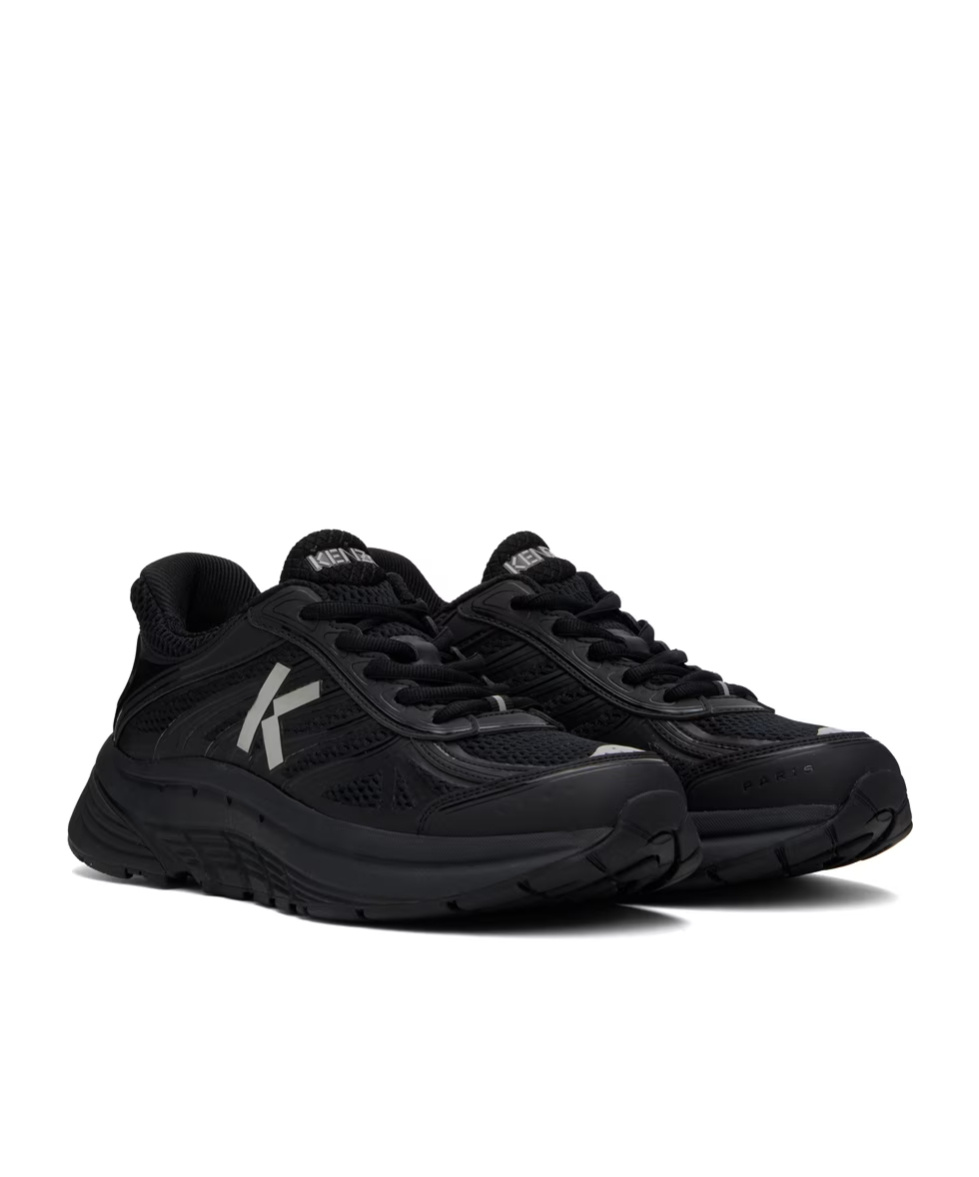 Kenzo Tech Runner Sneakers In Black