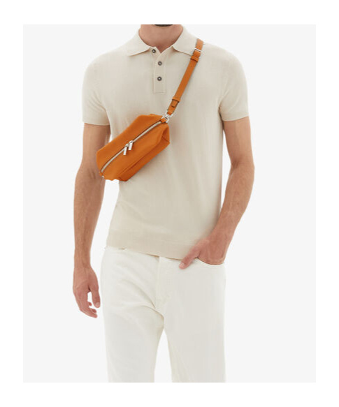 Valextra Zippered Crossbody Bag In Brown