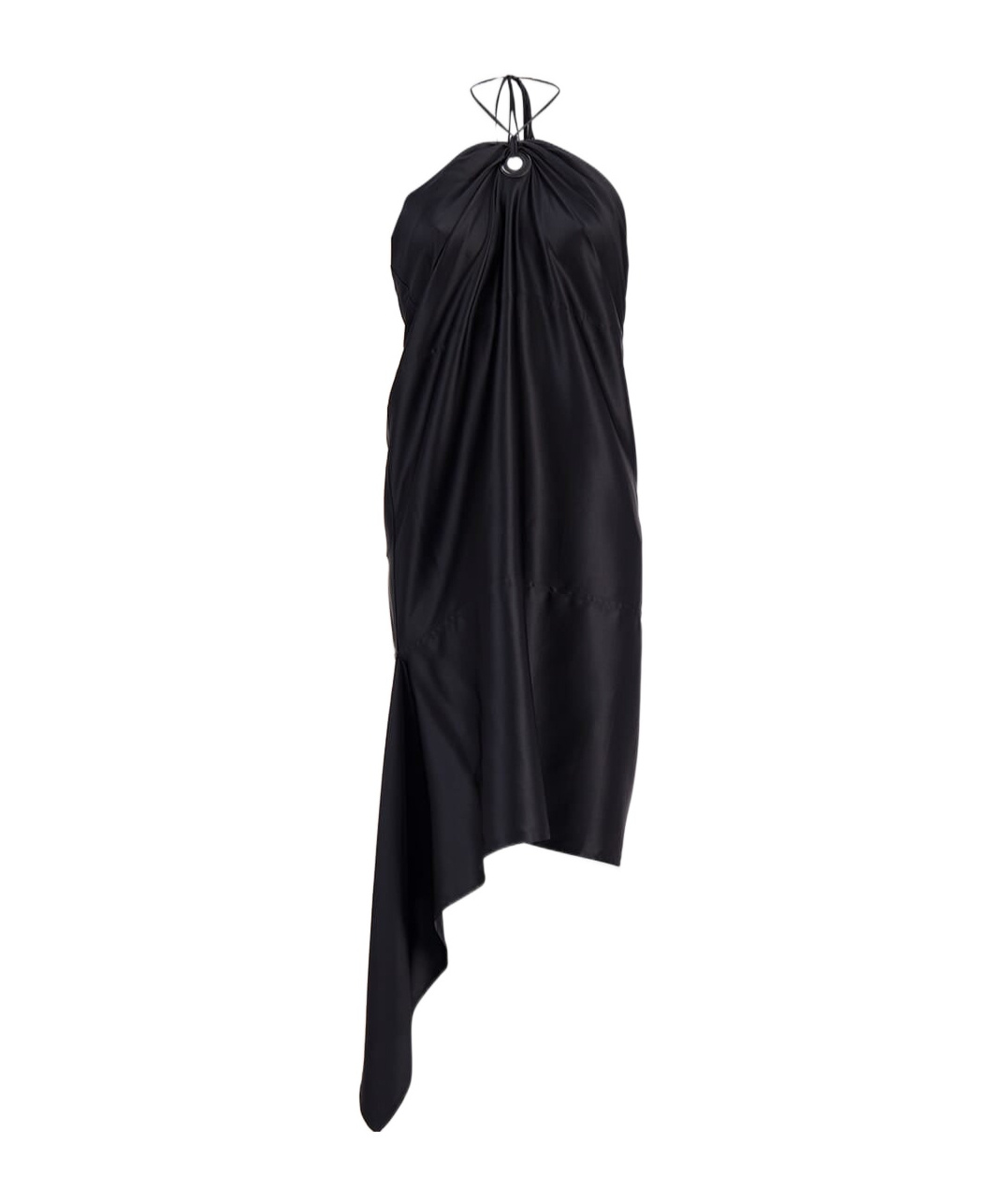 Ferragamo Asymmetrical Dress In Black