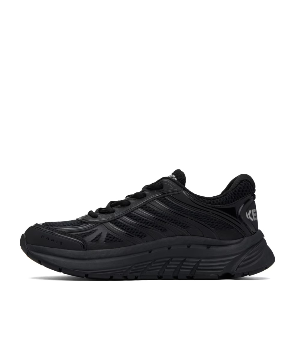 Kenzo Tech Runner Sneakers In Black