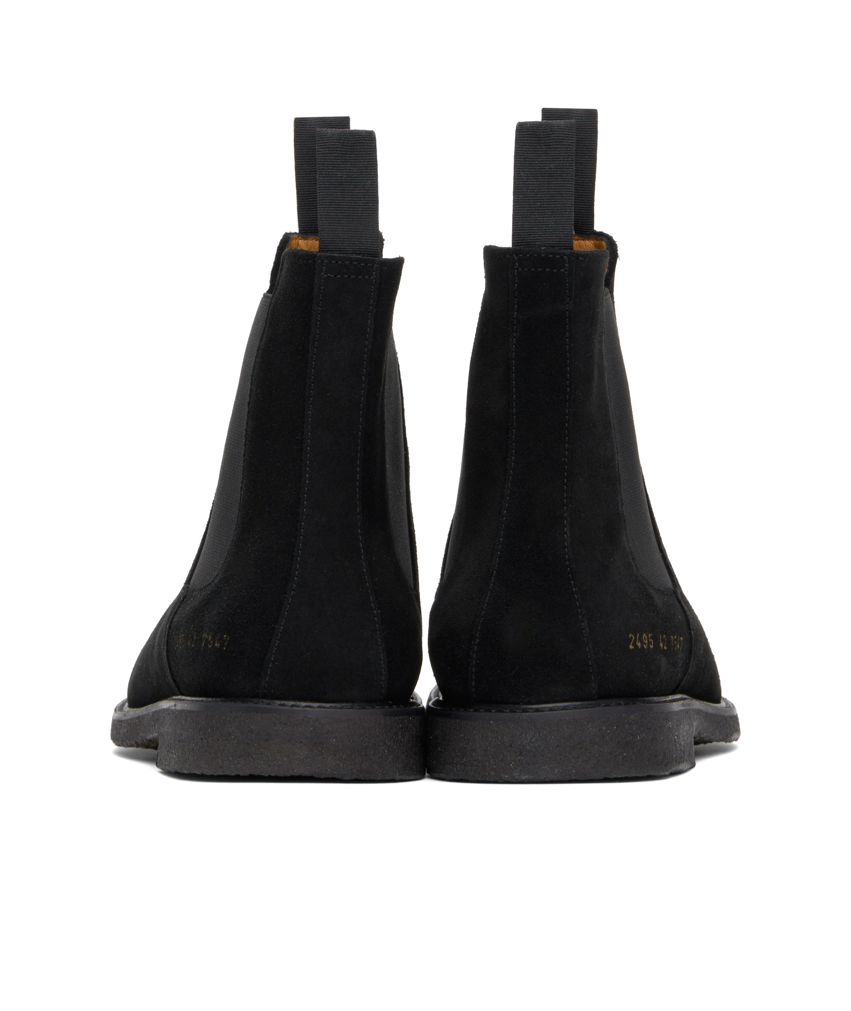 Common Projects Chelsea Classic Ankle Boots In Black Suede In Black