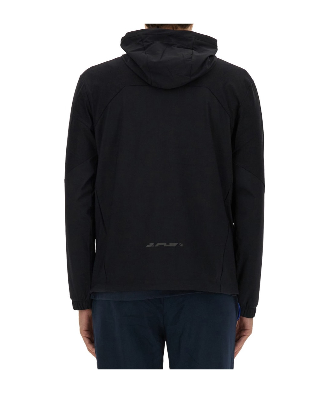 Hugo Boss Regular-fit Zip-up Hoodie With Quick-dry Performance In Black
