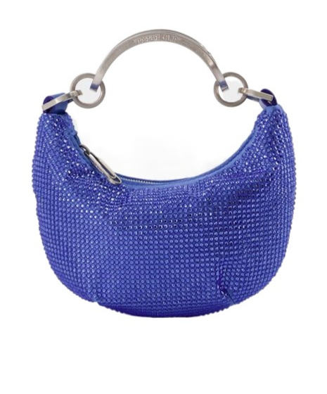Off-white Mini Binder Clip Bag In Blue