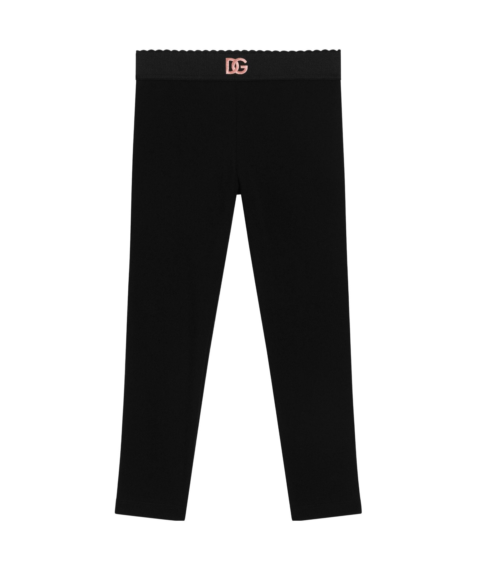 Dolce & Gabbana Logo-waistband Leggings In Black