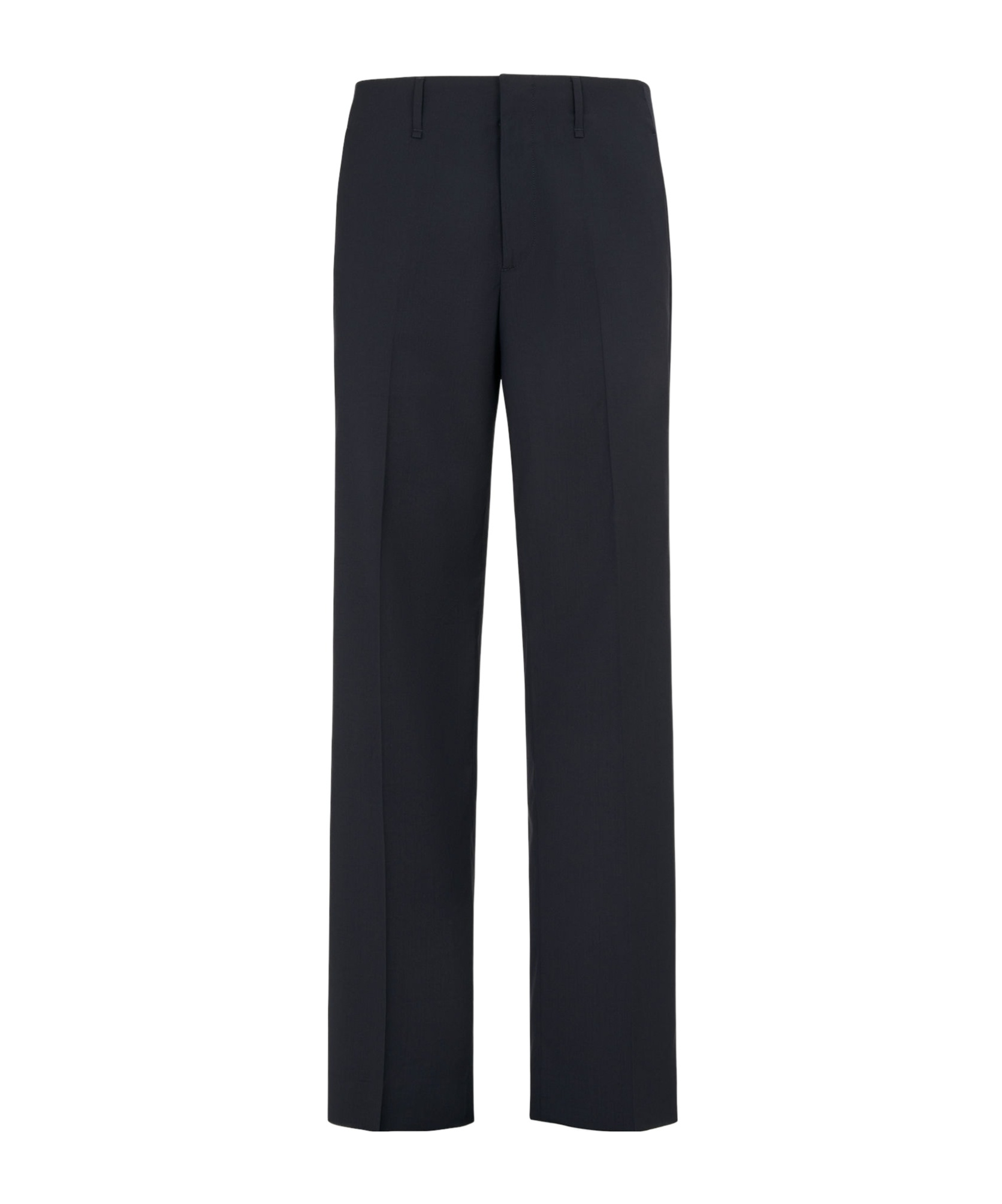 Fendi Logo Patch Casual Pants In Black