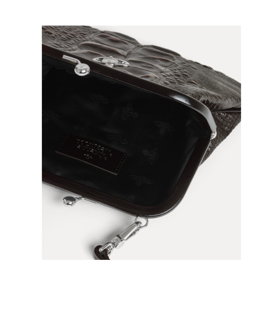Vivienne Westwood Logo Closure Purse In Black