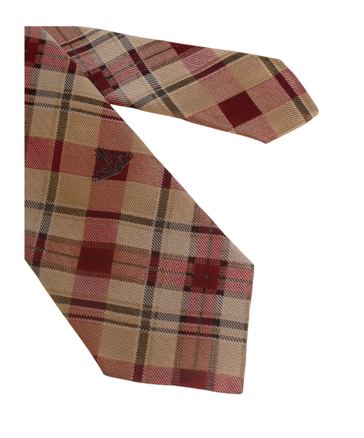 Vivienne Westwood Checked Tie In Brown