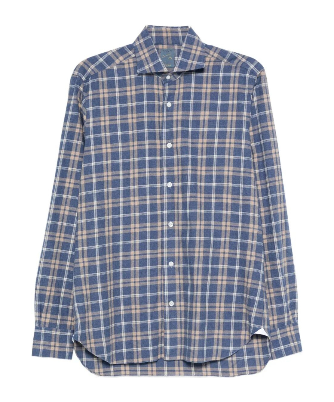 Barba Napoli Classic Plaid Long-sleeve Button-up Shirt In Black