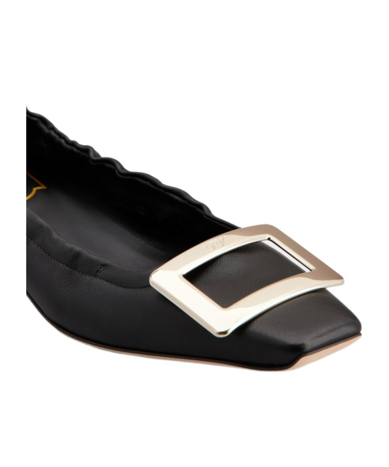 Roger Vivier Belle Vivier Ballet Flats In Black