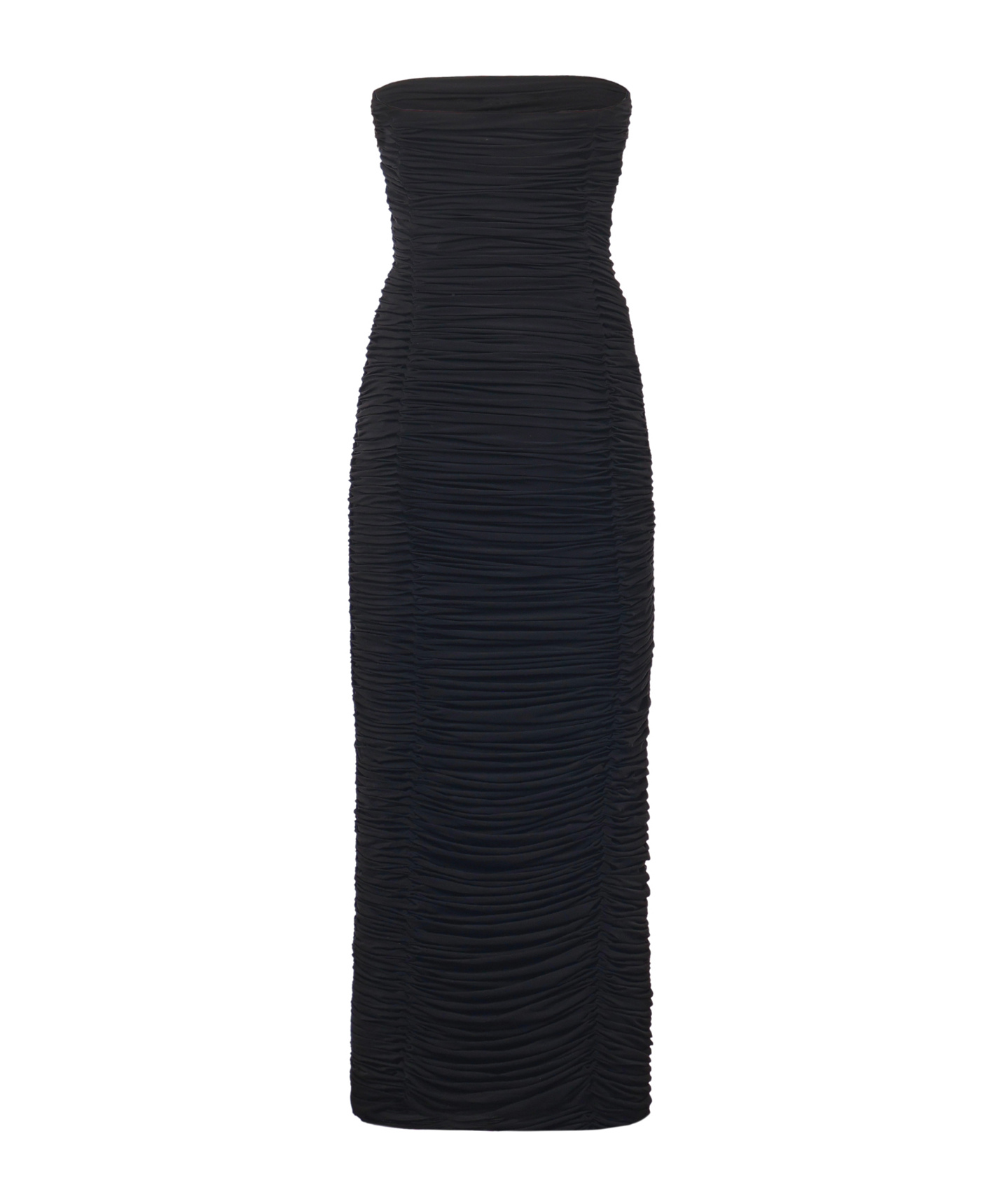 Magda Butrym Ruffled Midi Dress In Black