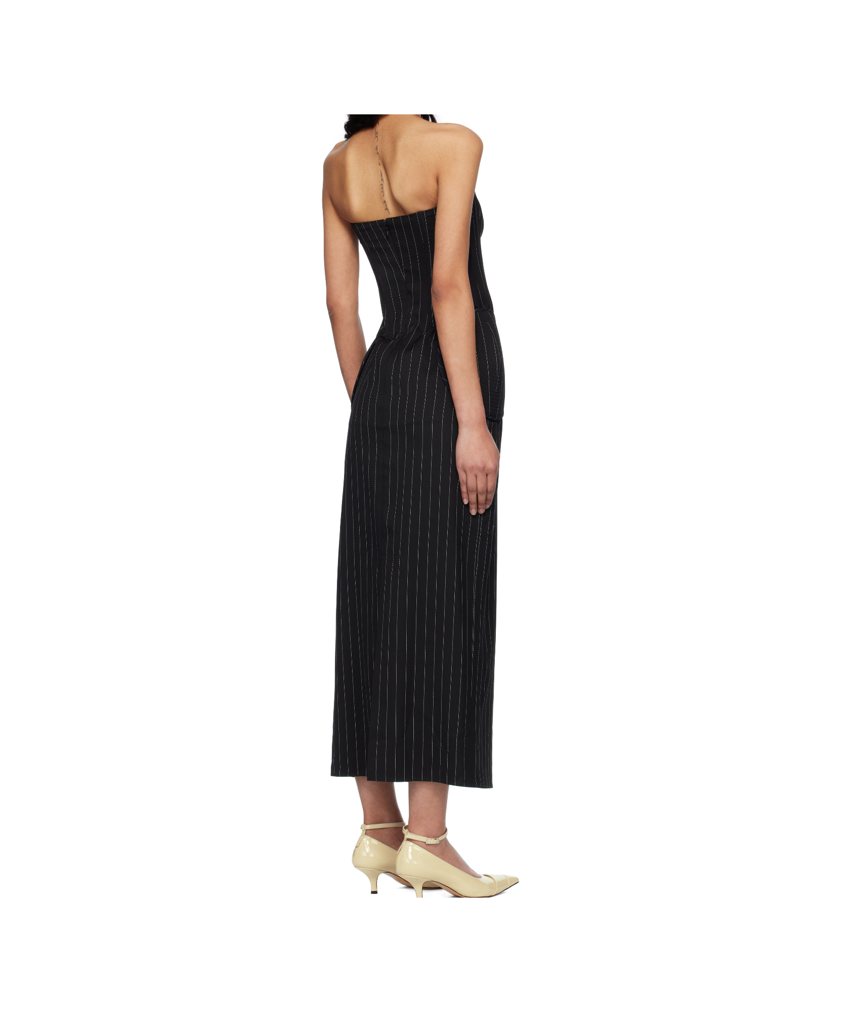JEAN PAUL GAULTIER 'THE LONG BUSTIER' MIDI DRESS 