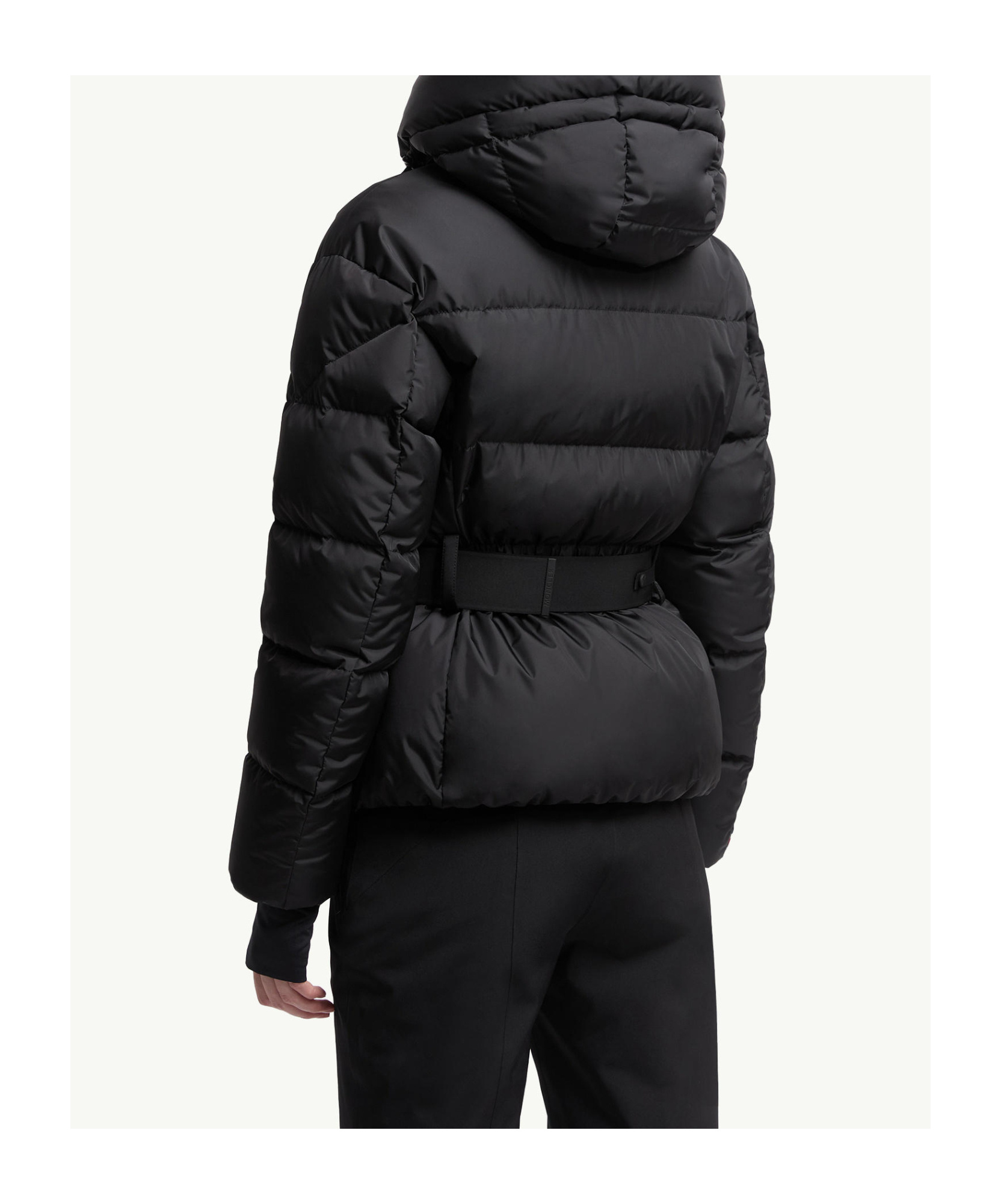 Moncler Bouquetin Padded Jacket Drawstring In Black