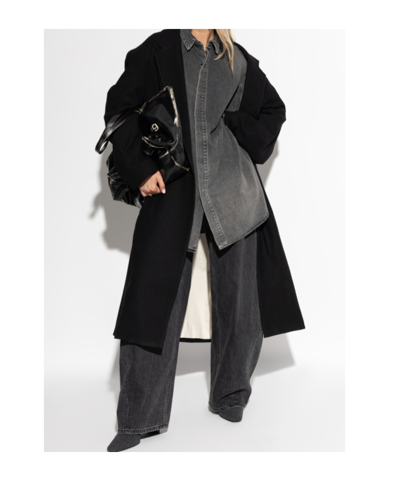 Fear Of God Vented Denim Shirt In Grey