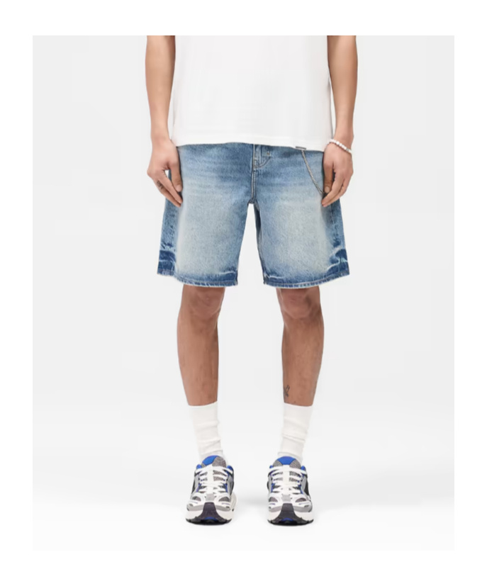 Represent R10t Tailored Denim Shorts In Blue