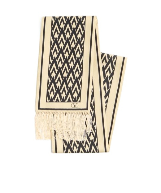 Valentino Garavani Toute La V Scarf In Nude