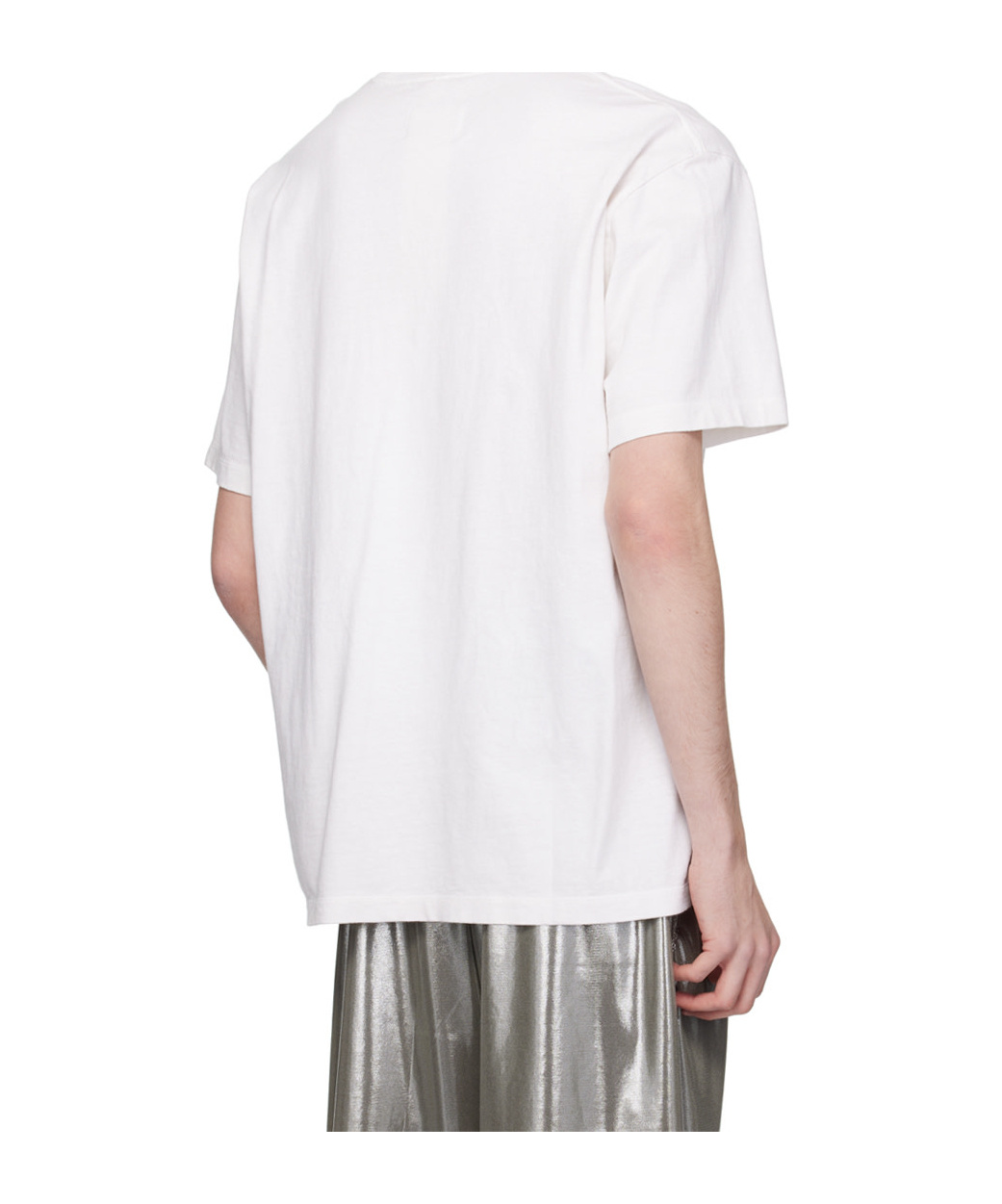 Doublet Sd Card-appliqué Cotton T-shirt In White