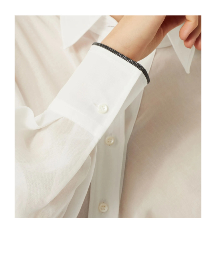 Brunello Cucinelli Cotton Shirts In White