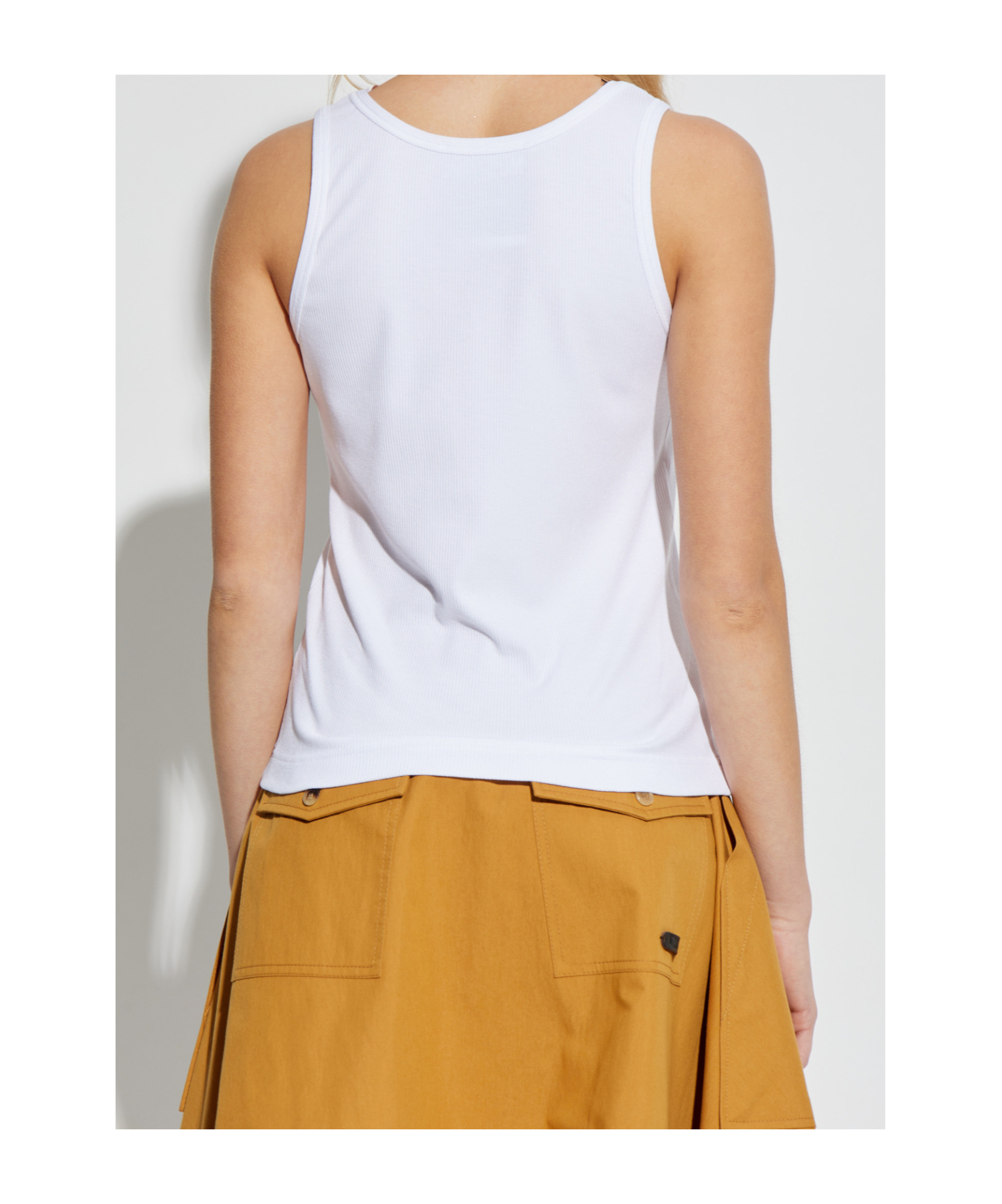Moschino Round-neck Vest In White