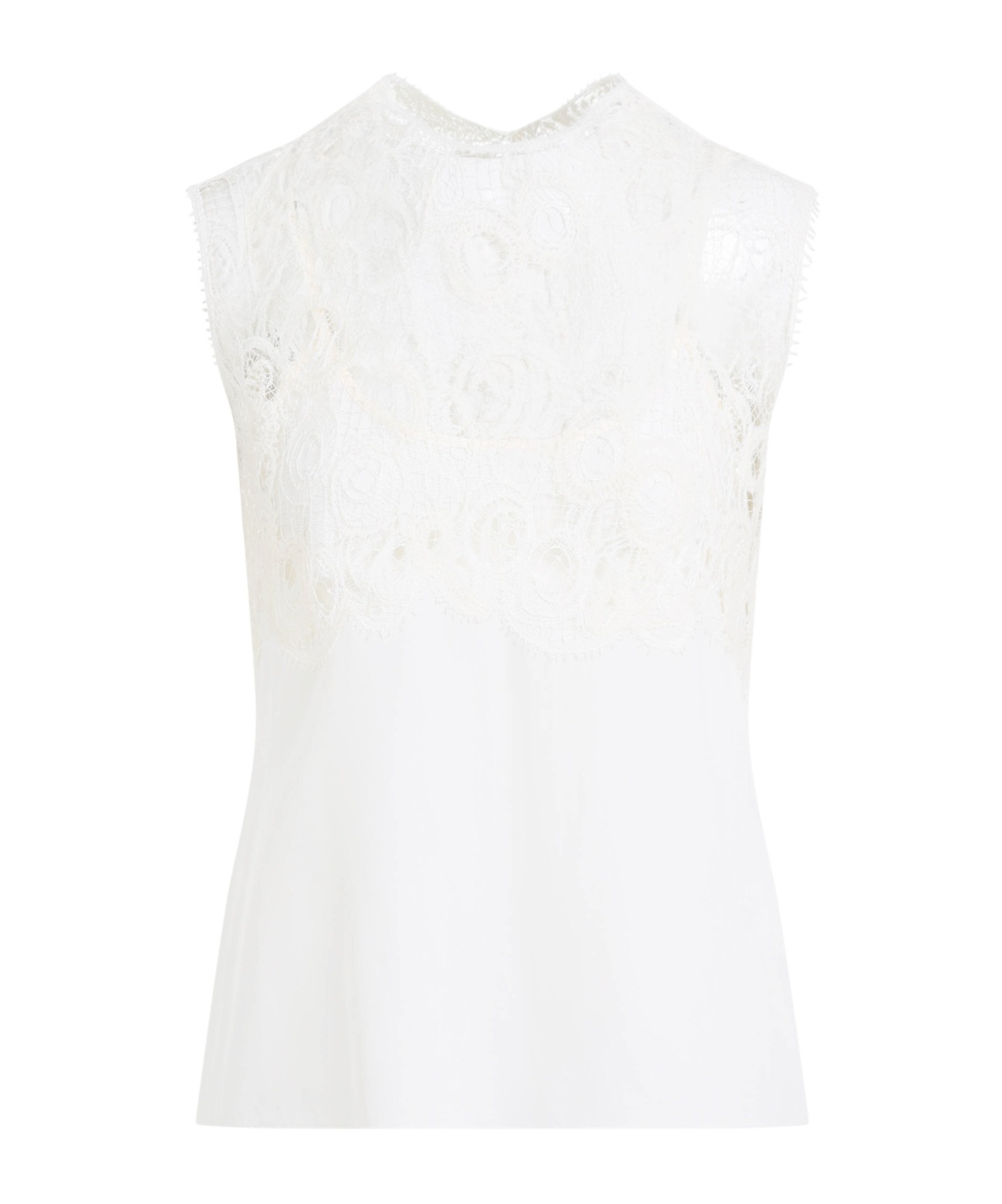 Fabiana Filippi Sleeveless Silk Lace Top