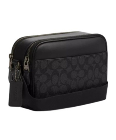 Shop Coach Graham Shoulder Bag In Black