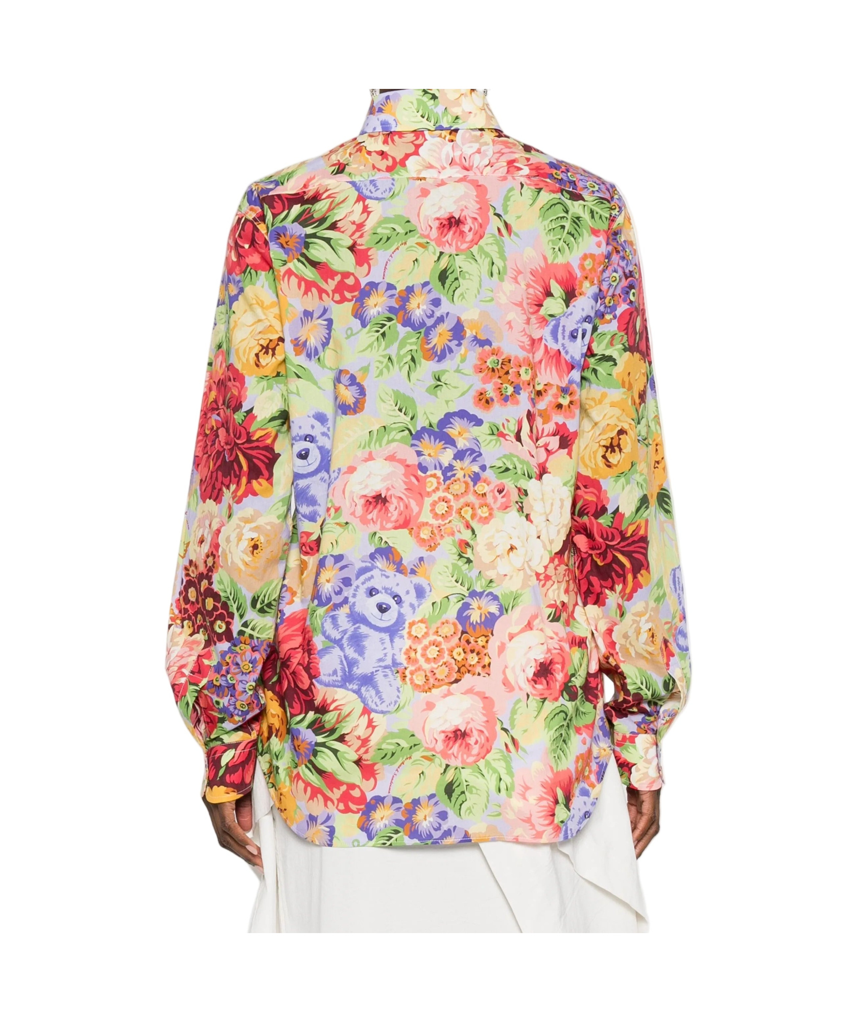 Moschino Floral-print Shirt In Multi