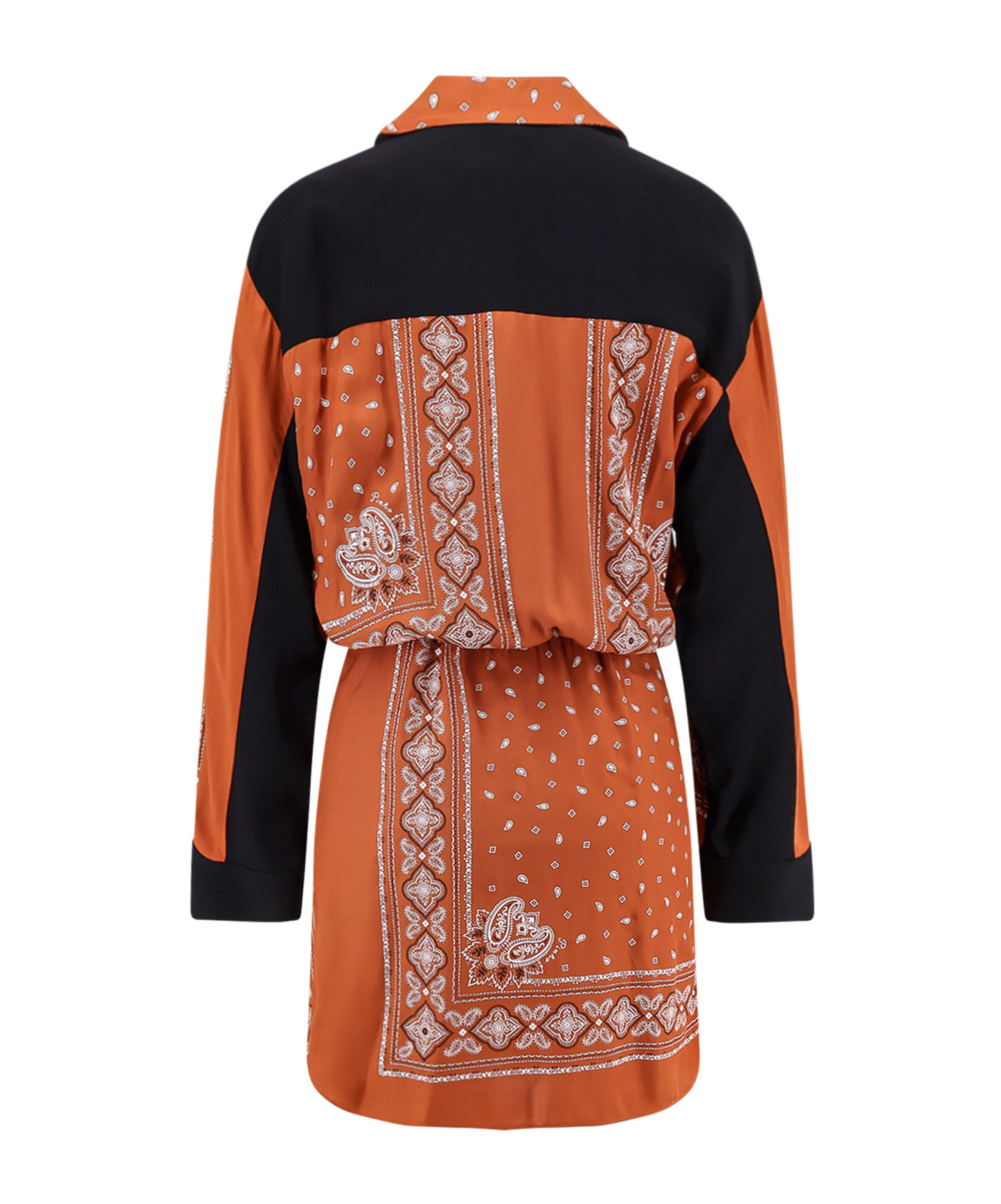 Pinko Mesopotamia Viscose Dress With Bandana Print And Georgette Profiles