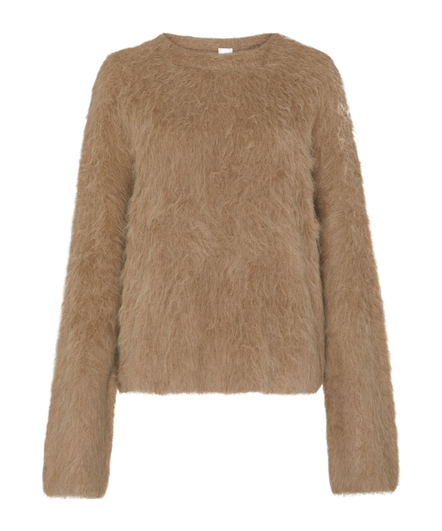 Totême Long Sleeve Sweater In Brown
