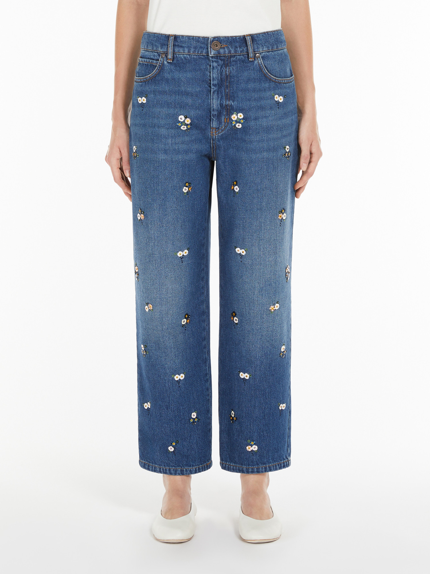 WEEKEND MAX MARA SEQUINNED DENIM JEANS