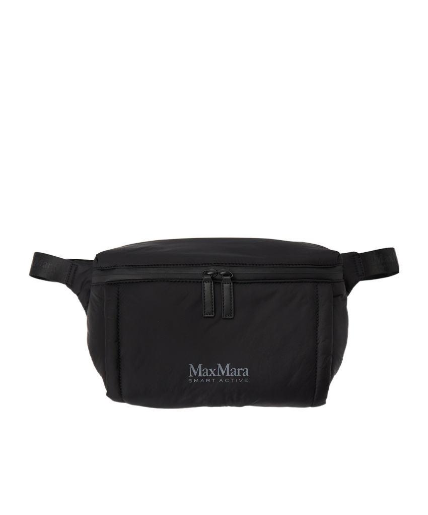 Max Mara Zippered Waist Pack In Black
