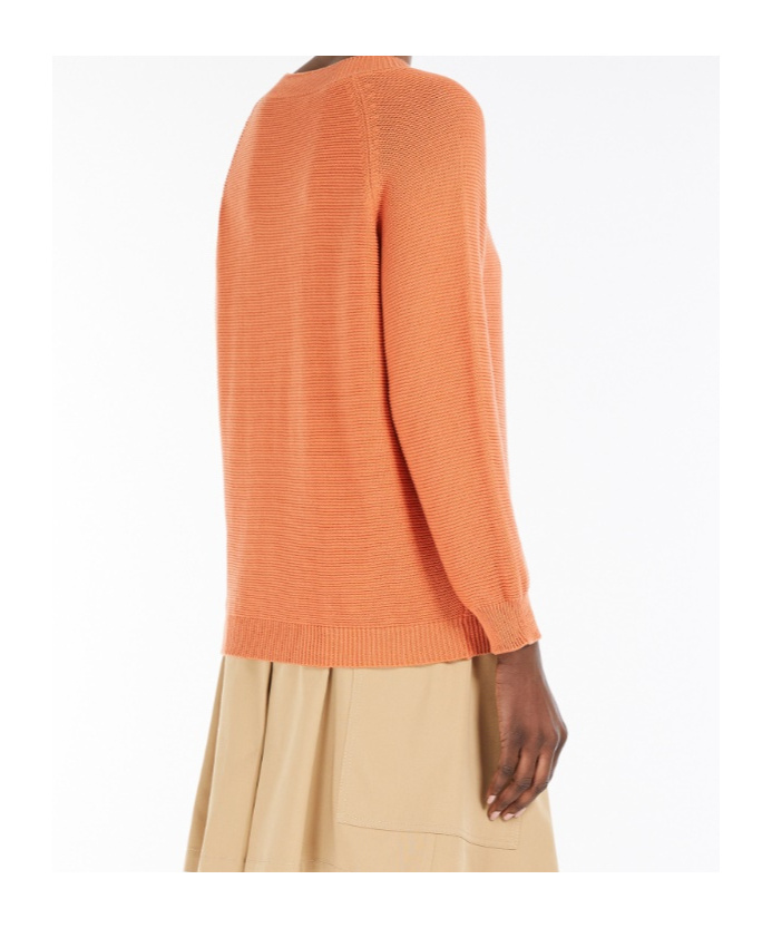 Weekend Max Mara Long-sleeved Sweater In Orange