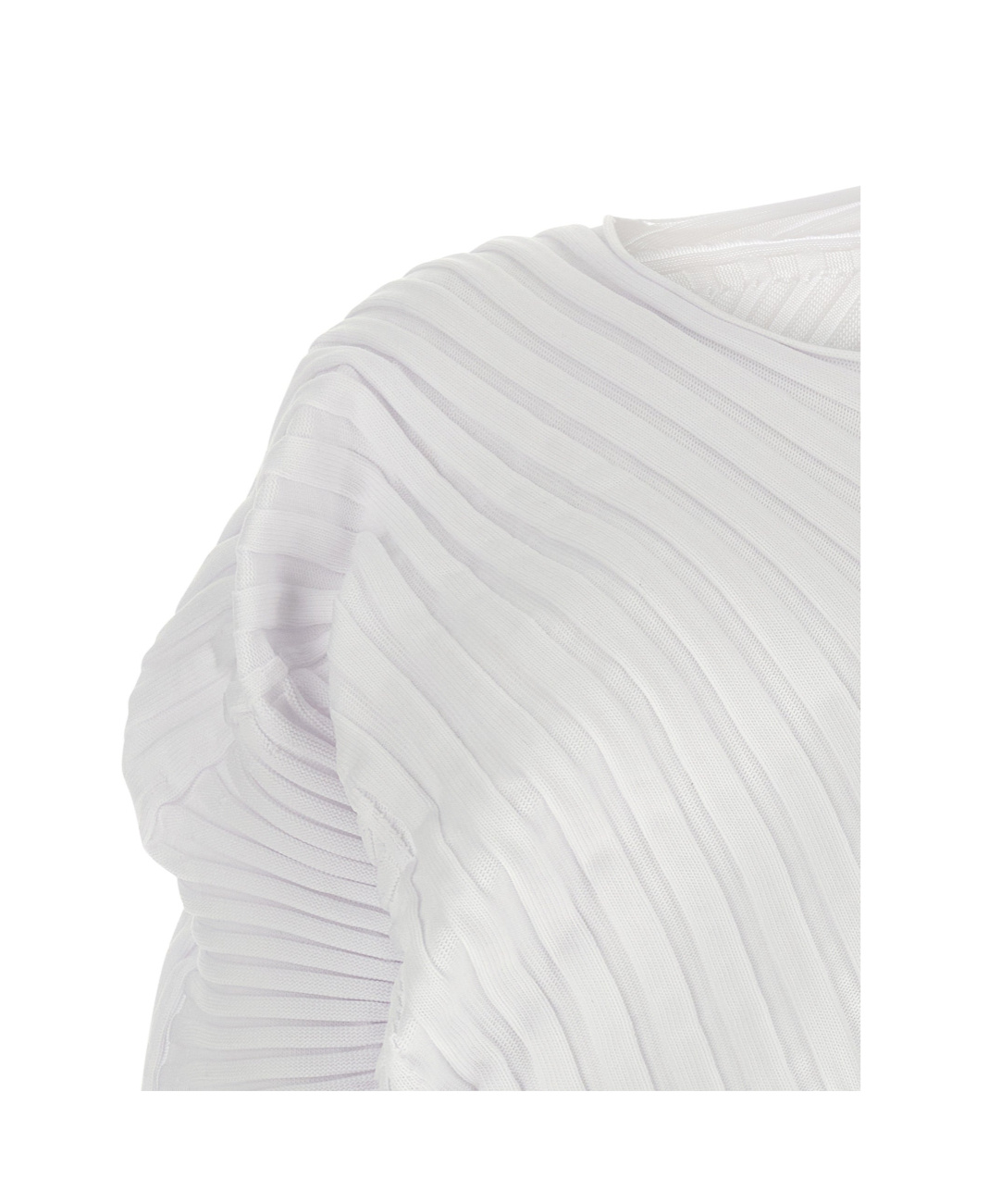 Issey Miyake Asymmetric Cardigan In White