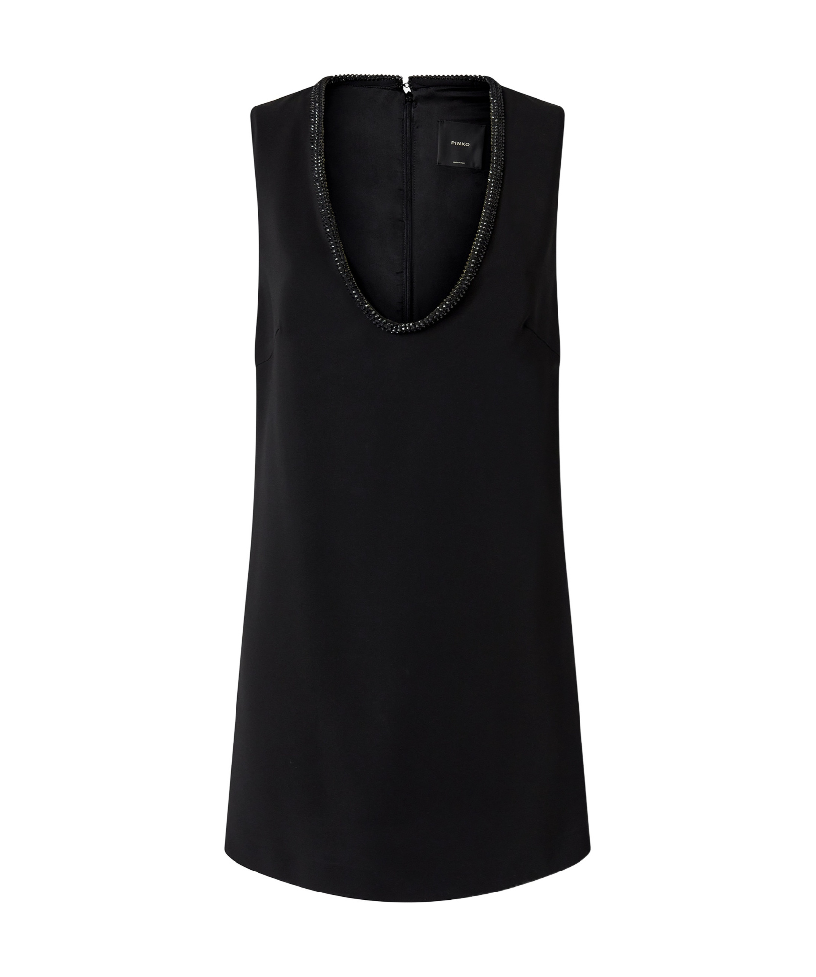 Shop Pinko Gordes Mini Dress In Black