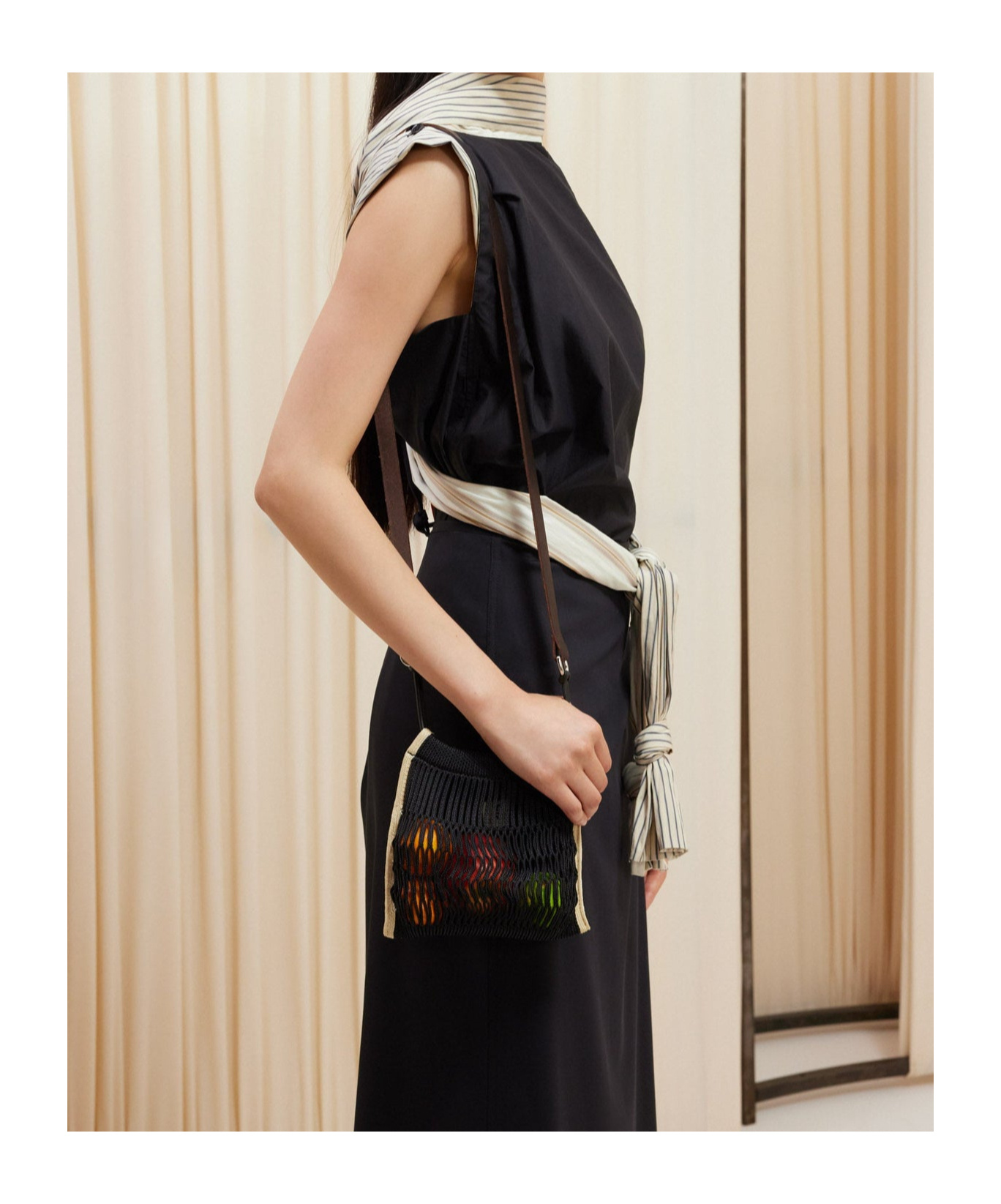 LEMAIRE MINI FILT NET CROSSBODY BAG