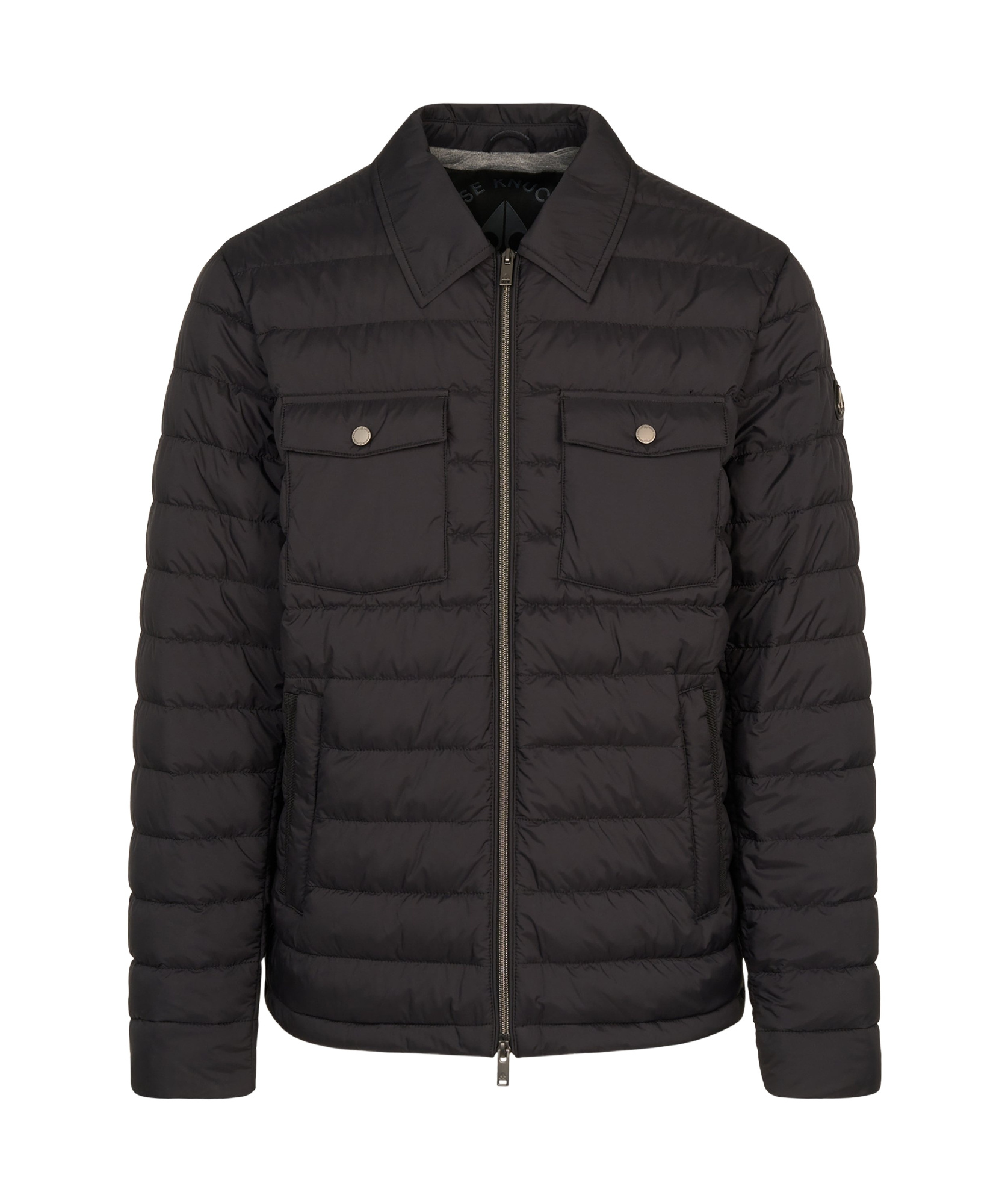 Moose Knuckles Air Down Ashton Overshirt In Black
