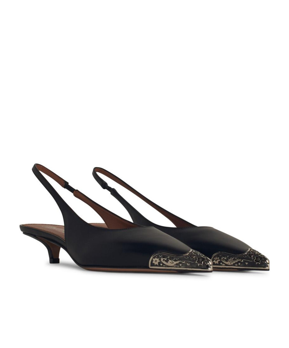 Paris Texas Open-heeled Sandals In Black