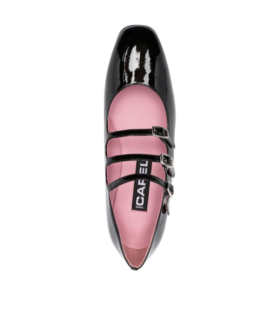 Carel Paris Timeless Mary Jane With Adjustable Straps And Low Heel In Black