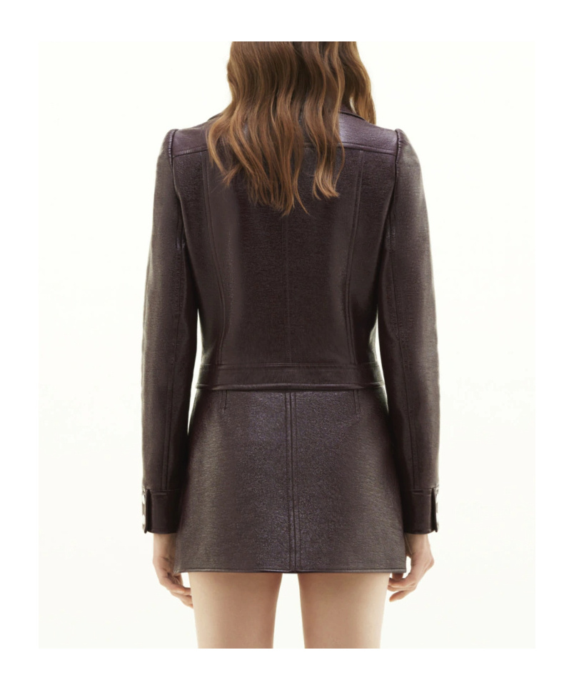 COURRÈGES LOGO-PATCH CROPPED JACKET