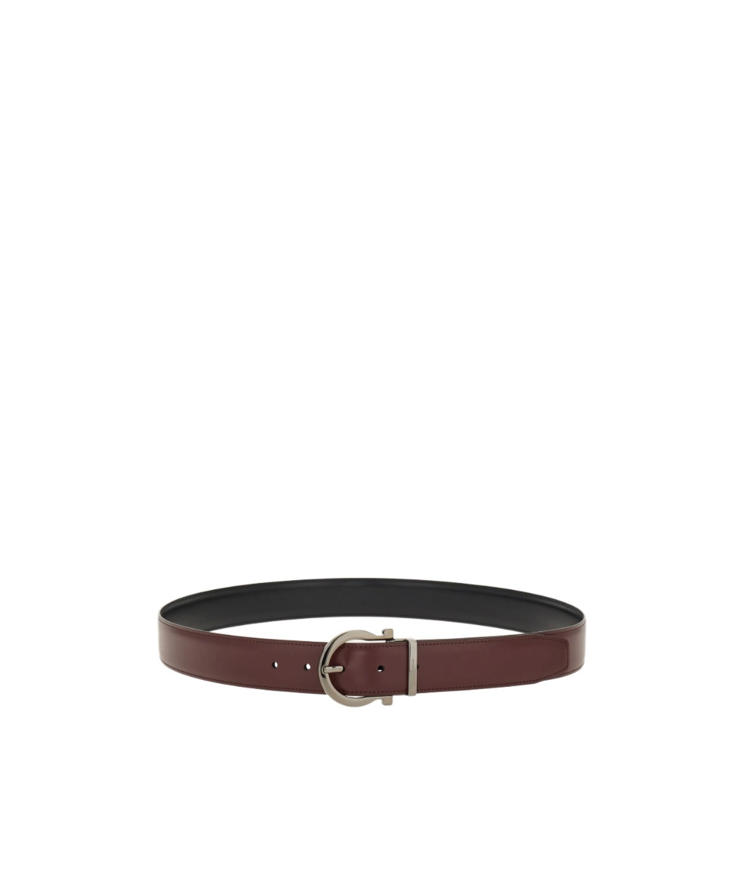 Ferragamo Reversible And Adjustable Gancini Belt In Brown