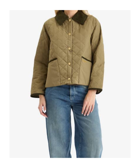 Barbour Quilted Casual Jacket In Green