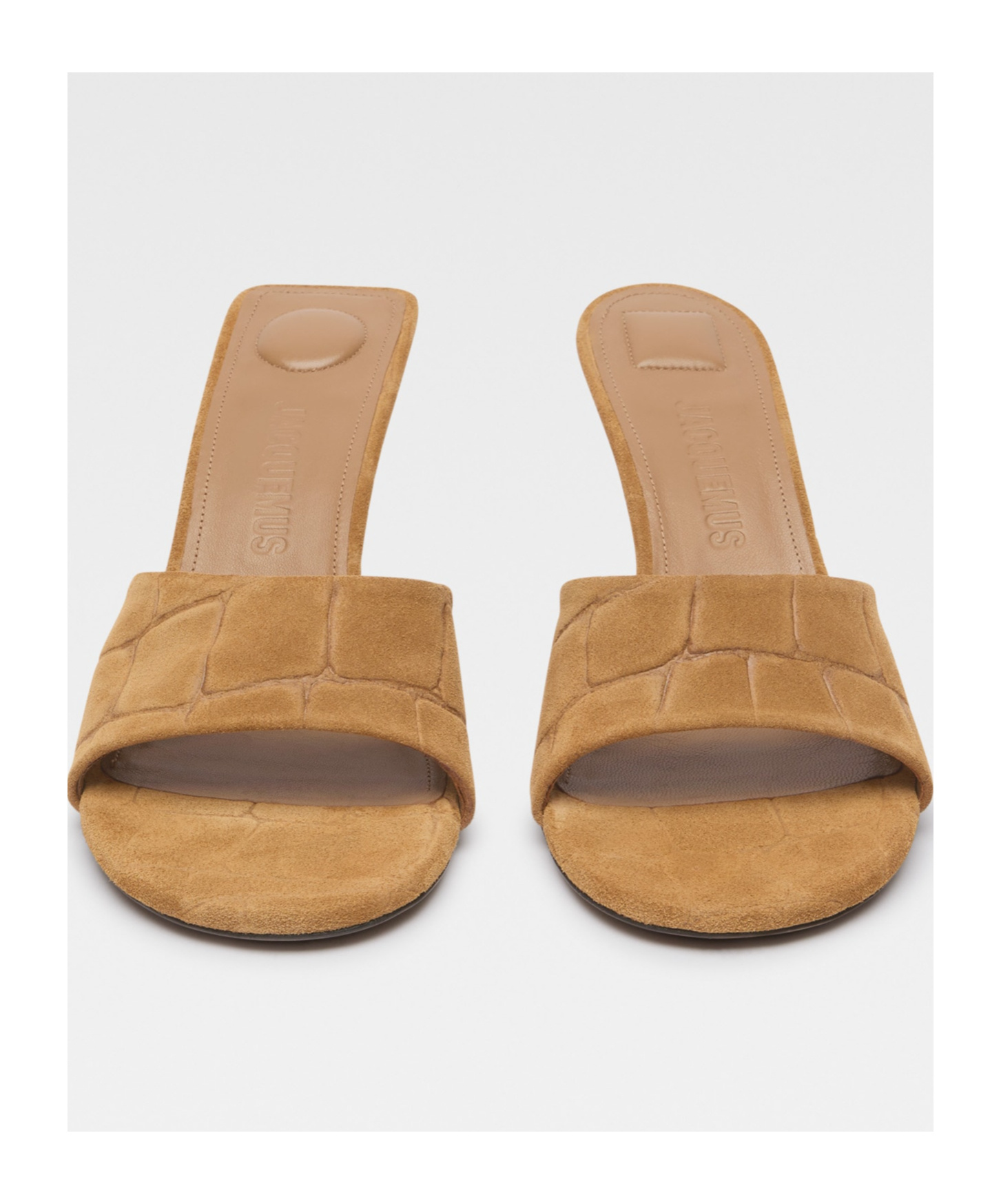 Jacquemus Open-toed High-heeled Sandals In Brown