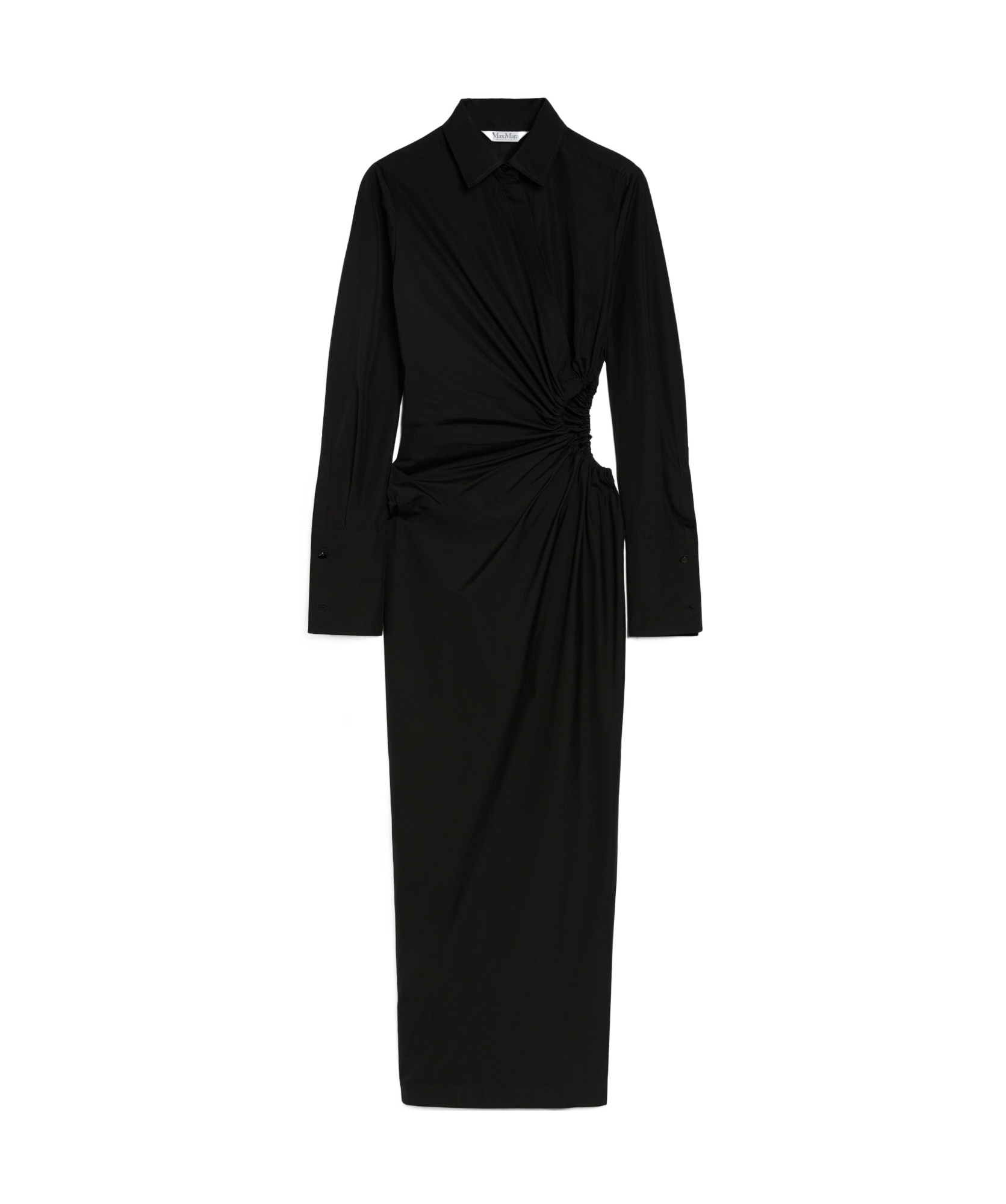 Max Mara Long-sleeved Dress In Black