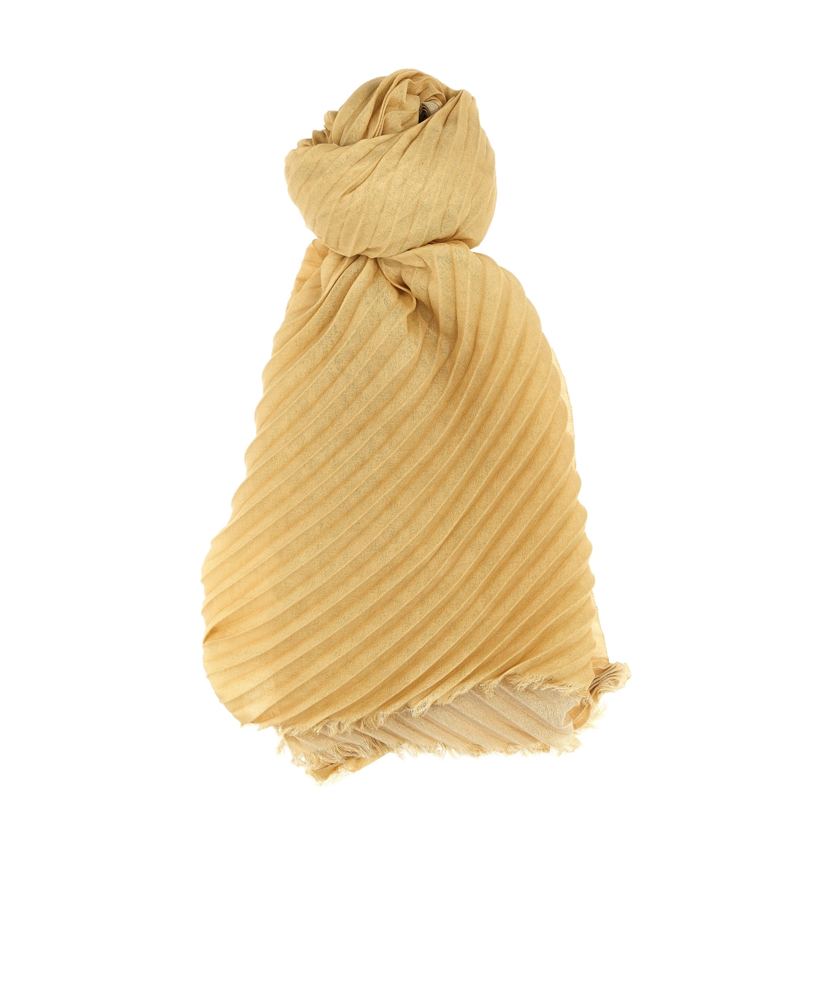 Issey Miyake Beige Double Pleats Stole In Silver Grass Beige