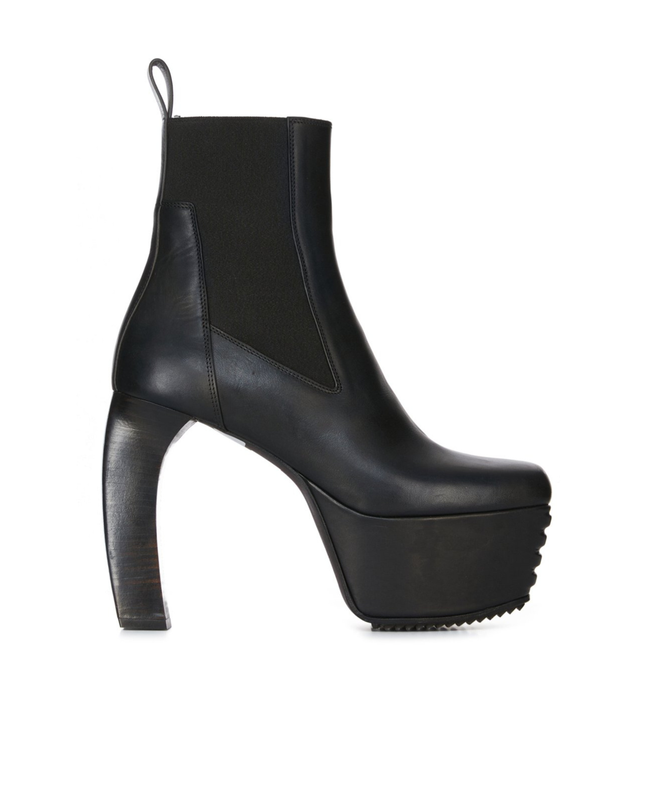 Rick Owens 125mm Leather Platform Boots In Black