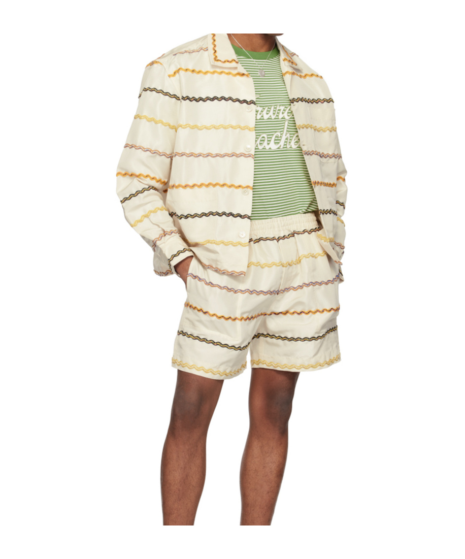 Bode Off-white Rickrack Shirt In White