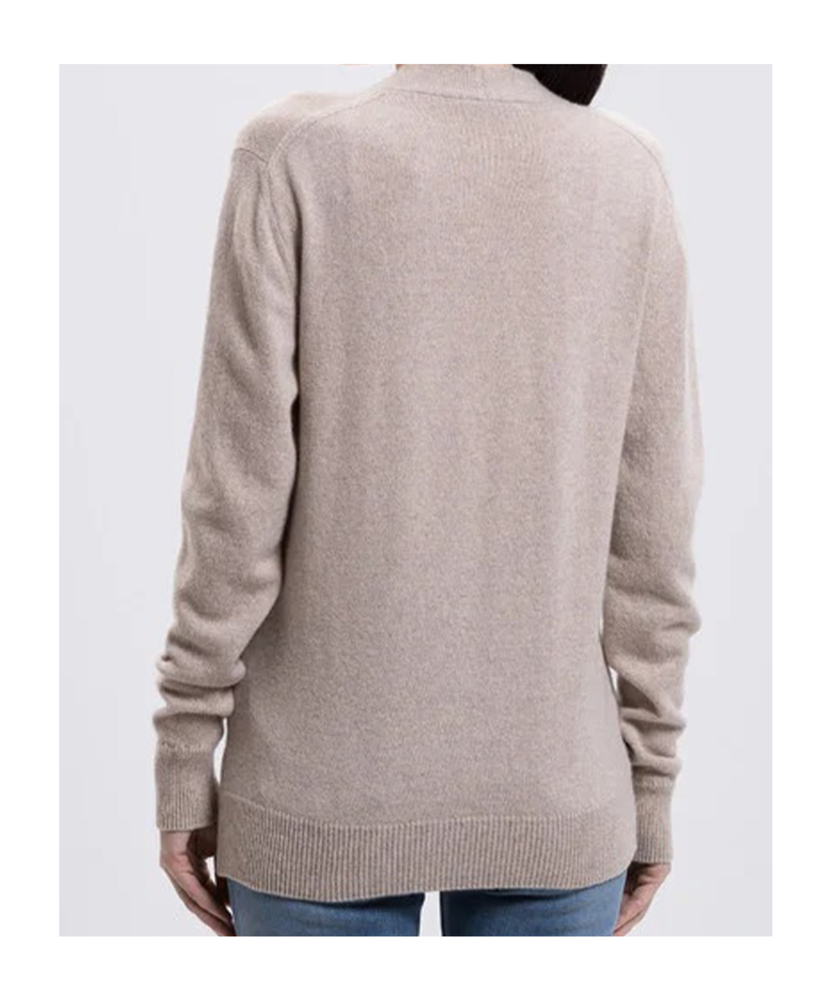 Balmain Long-sleeved Knitted Cardigan In Neutral