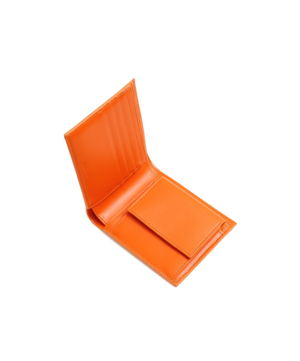 Celine Double-fold Wallet In Orange