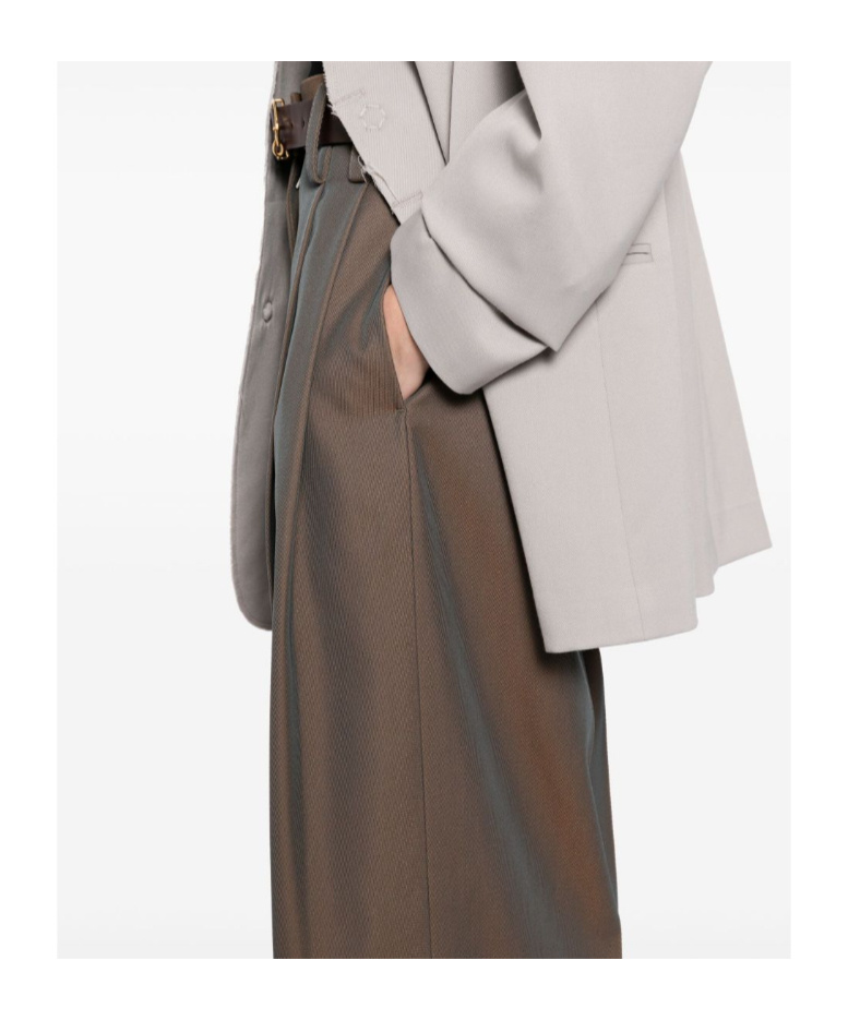 Jil Sander Wide-leg Trousers In Brown