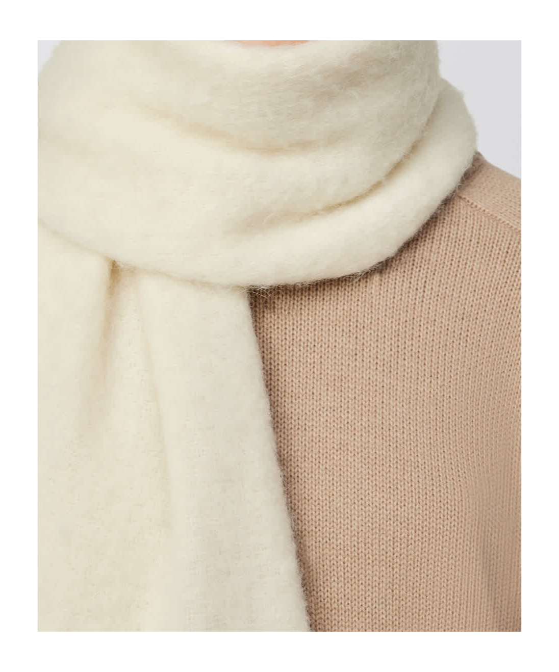 Shop Canada Goose Alpaca Scarf In White